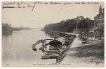 RIS-ORANGIS. - La Seine et l'entreprise de location de bateaux [Editeur ND Phot, 1918]. 