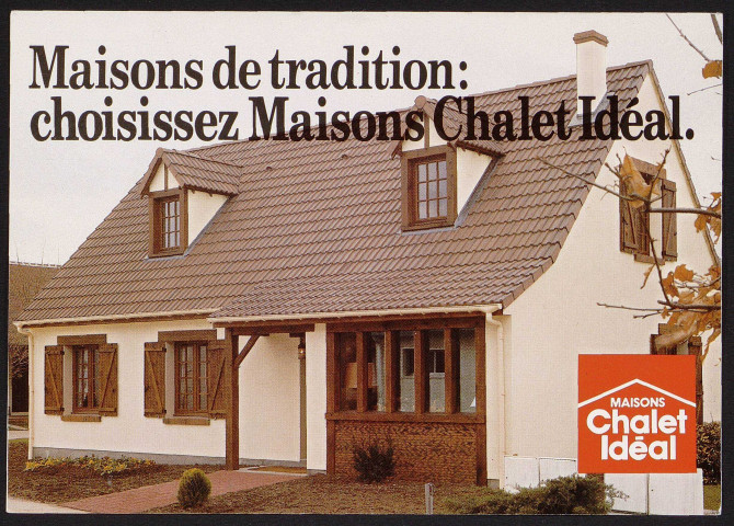 VILLE-DU-BOIS (LA). - Maisons de tradition Chalet idéal, village des Florélites sud [1972-1985].