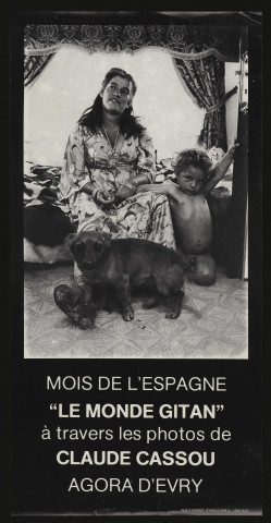 EVRY. - Mois de l'Espagne : Le monde Gitan, à travers les photographies de Claude CASSOU, Agora d'Evry (1985). 
