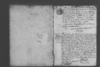 DOURDAN. Naissances, mariages, décès : registre d'état civil (1816). 