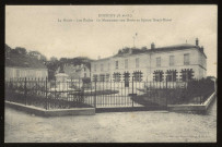 ETRECHY. - La mairie, les écoles, le monument aux morts et square Henri Duval. Edition Houzé. 