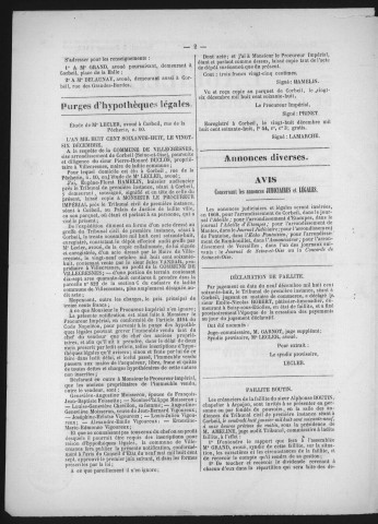 n° 1 (2 janvier 1869)