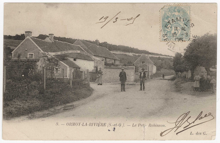 ORMOY-LA-RIVIERE. - Le Petit Robinson [Editeur LDG, 1905, timbre à 5 centimes]. 