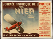 BOURBON-LANCY [Allier]. - Journée historique de l'aviation, 26 juillet 1931 [entoilé]. 