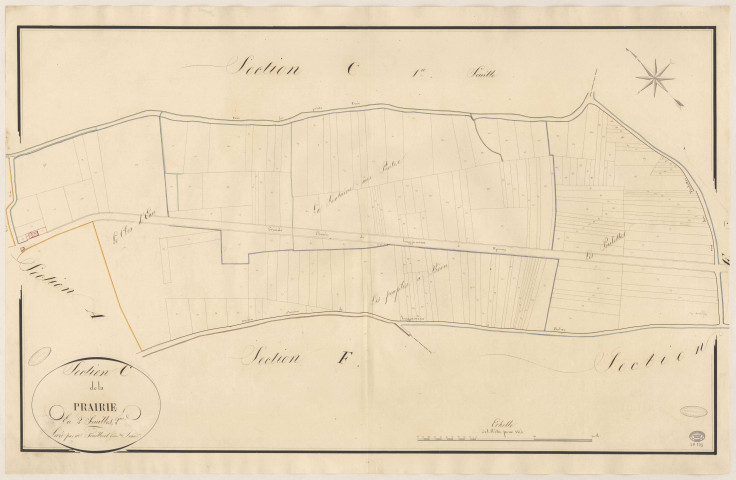 LONGJUMEAU. - Section C : Prairie (la), 2e feuille.