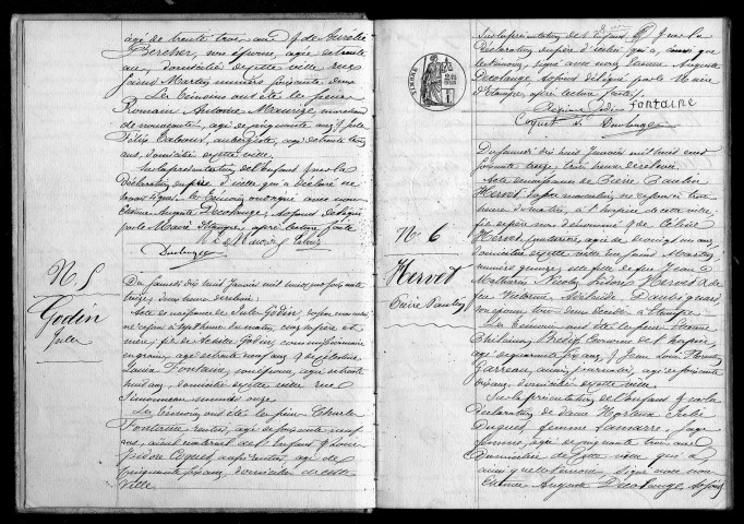 ETAMPES. Naissances : registre d'état civil (1873). 