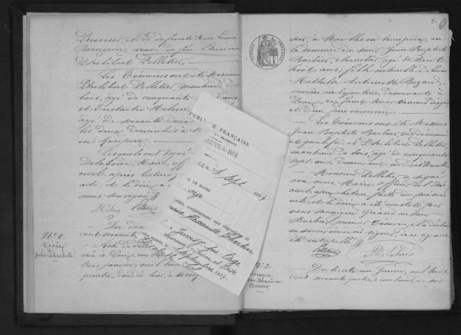 MAROLLES-EN-HUREPOIX. Naissances, mariages, décès : registre d'état civil (1864-1872). 