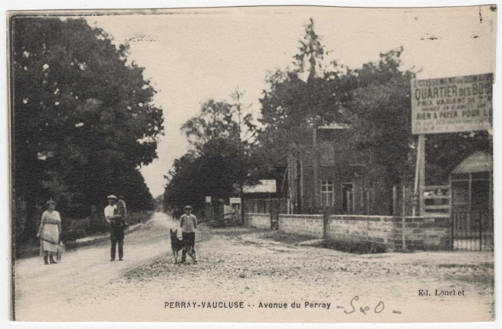 SAINTE-GENEVIEVE-DES-BOIS. - Perray-Vaucluse. Avenue du Perray. [Editeur Louchet]. 