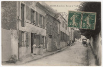 BURES-SUR-YVETTE. - Rue de la ferme.1907, 2 timbres à 5 centimes. 
