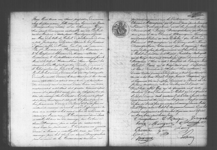 CORBEIL. Mariages : registre d'état civil (1853). 