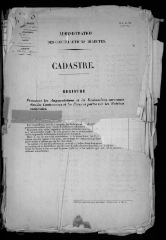 CHILLY-MAZARIN. - Matrice des propriétés bâties et non bâties : folios 1 à 436 [cadastre rénové en 1968]. 