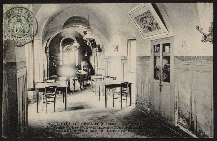Restaurant de l'Ermitage : Salle de restaurant (19 juin 1907).