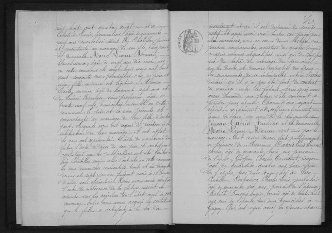 GRIGNY. Naissances, mariages, décès : registre d'état civil (1883-1896). 