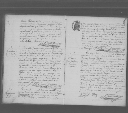 CORBEIL. Décès : registre d'état civil (1869). 