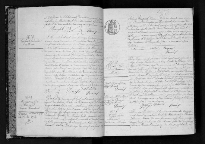 MAISSE. Naissances, mariages, décès : registre d'état civil (1876-1882). 