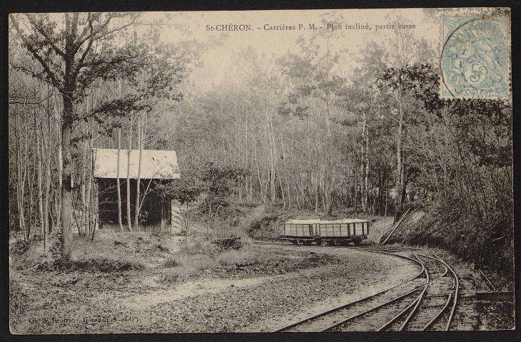 SAINT-CHERON.- Carrières P. M. : plan incliné, partie basse (août 1905).