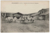 VILLEJUST. - Intérieur de la ferme de Villarceau. Editeur Bonnereau. 