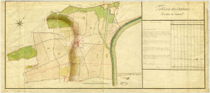 VIRY. - Plans d'intendance. Plan dressé par METEYER, Ech. 1/150 perches, Dim. 110 x 50 cm, [après 1781]. 