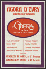 EVRY.- L'Opéra de Paris, ses étoiles de la danse, Théâtre de l'Hexagone, Agora d'Evry, 17 mars-19 mars 1978. 