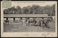 LONGPONT-SUR-ORGE. - Lormoy, parc du château : Haras et les dix boxes [1904-1906].