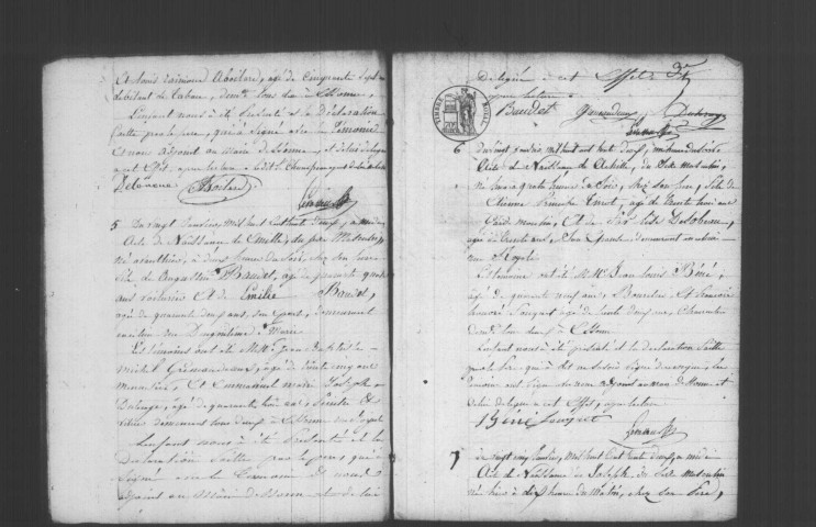 ESSONNES. Naissances : registre d'état civil (1832-1838). 