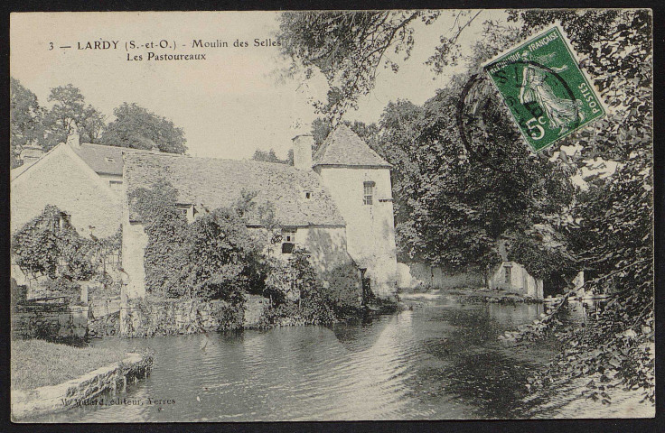 LARDY.- Les Pastoureaux : Moulin des Scelles (29 septembre 1907).