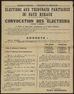 Seine-et-Oise [Département]. - Arrêté préfectoral portant sur les conditions de vote pour les élections aux tribunaux paritaires de baux ruraux, 2 octobre 1954. 