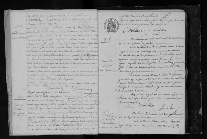 PUISELET-LE-MARAIS. Naissances, mariages, décès : registre d'état civil (1861-1875). 