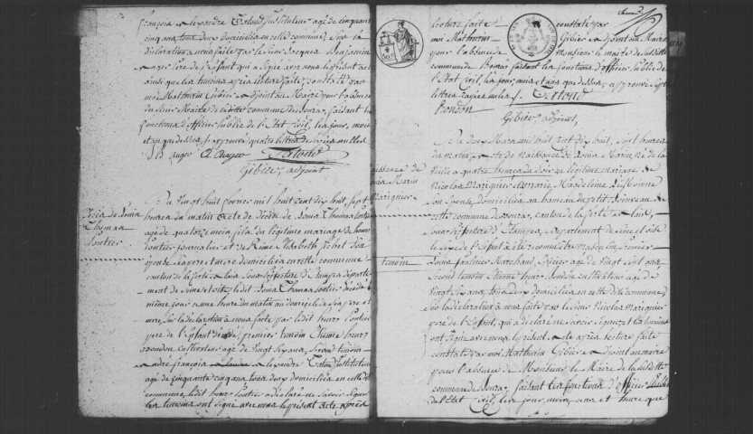 BOURAY-SUR-JUINE. Naissances, mariages, décès : registre d'état civil (1818-1832). 