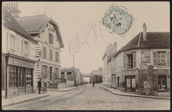 Linas.- Rue Saint-Merry (27 octobre 1906). 
