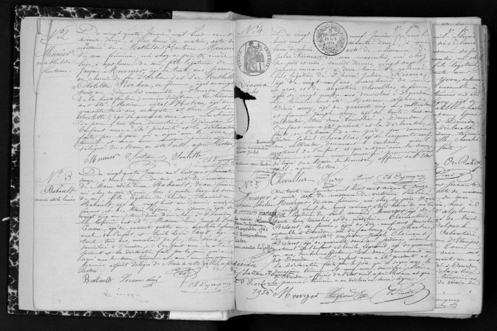 DOURDAN. Naissances, mariages, décès : registre d'état civil (1872-1874). 