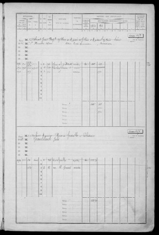 PALAISEAU. - Matrice des propriétés bâties : cases 1049 à 1648 [cadastre rénové en 1965]. 