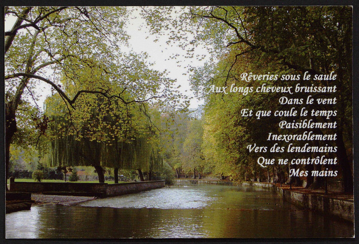 La vie au cœur des mots. Rêveries sous le saule, poésie d'Anne Jacquemart et photo de Jean-Luc Pion, 2008.