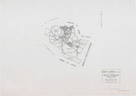 GOMETZ-LE-CHATEL, plans minutes de conservation : tableau d'assemblage,1935, Ech. 1/10000 ; plans des sections B1, E1, 1935, Ech. 1/1250, sections A, B2, C1, D1, 1935, Ech. 1/2500, sections ZA, ZB, ZC, ZD, 1984, Ech. 1/2000. Polyester. N et B. Dim. 105 x 80 cm [11 plans]. 