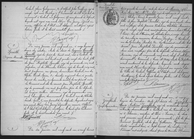 CORBEIL.- Décès : registre d'état civil (1901). 