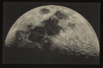 JUVISY-SUR-ORGE. - Observatoire Flammarion - Les mers (sans eau) et les cratères de la lune. Edition Observatoire de Juvisy, photo Quénisset, 1920. 