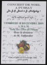 PUSSAY.- Concert de Noël : Jean-Sebastien Bach à Johnny Hallyday, Salle des fêtes, 18 décembre 2009. 