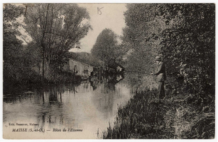 MAISSE. - Rives de l'Essonnes [Editeur Vesseron, 1926, timbre à 1 centime]. 