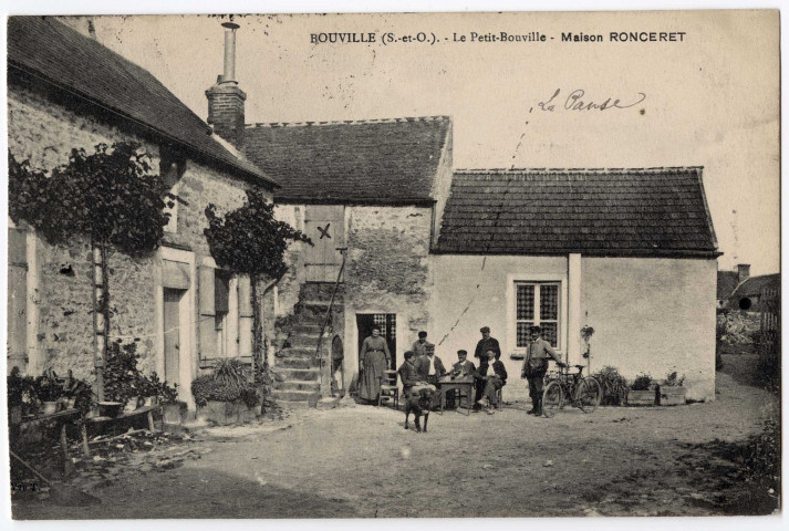 BOUVILLE. - Le Petit Bouville - Maison Ronceret. Editeur Veuve Thomas, 1912, timbre à 5 centimes. 