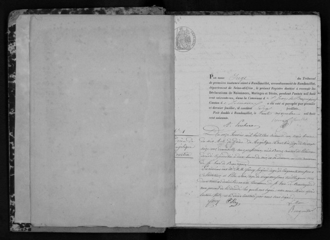 SAINT-JEAN-DE-BEAUREGARD. Naissances, mariages, décès : registre d'état civil (1861-1874). 