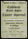 CORBEIL-ESSONNES.- Concert spirituel, avec la participation des professeurs du Conservatoire municipal de Corbeil-Essonnes, Cathédrale Saint-Spire, [24 avril 1972]. 