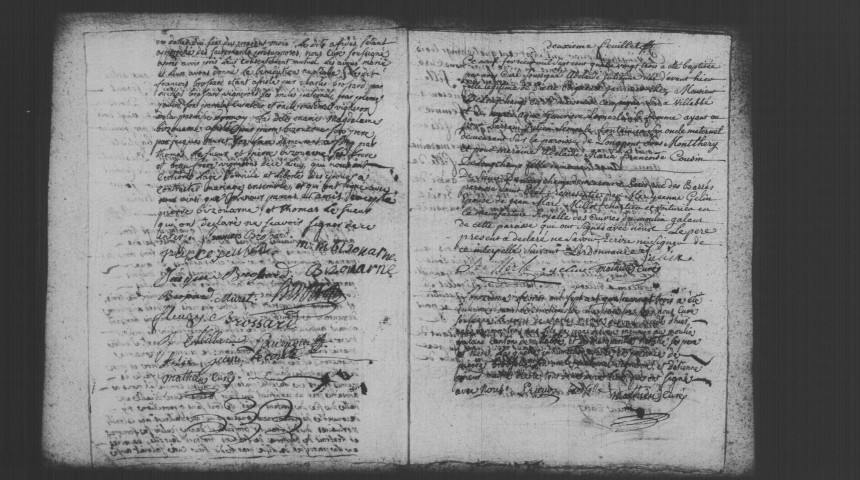 VILLABE. Paroisse Saint-Marcel : Baptêmes, mariages, sépultures : registre paroissial (1771-1783). 