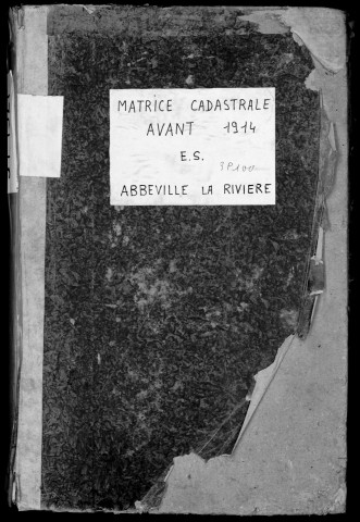 ABBEVILLE-LA-RIVIERE. - Etat de sections [cadastre rénové en 1955]. 