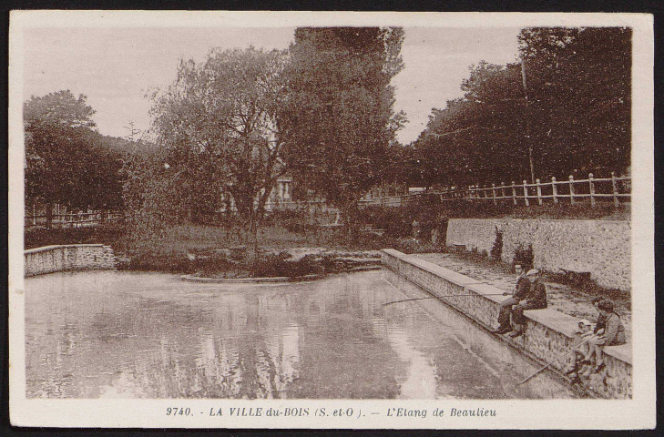 VILLE-DU-BOIS (LA). - L'étang de Baulieu [1920-1930].