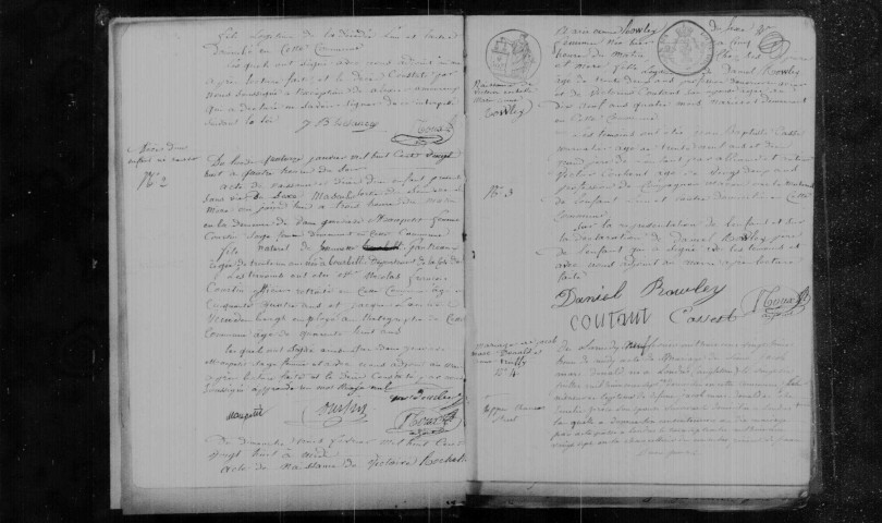 ATHIS-MONS. Commune d'Athis Mons. - Naissances, mariages, décès : registre d'état civil (1828-1837). 