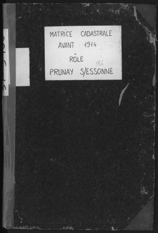 PRUNAY-SUR-ESSONNE. - Matrice de rôle pour la contribution cadastrale [cadastre rénové en 1934]. 
