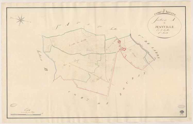 AUVERS-SAINT-GEORGES. - Section A : Janville, 1ère feuille. 