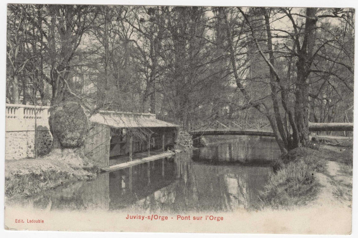 JUVISY-SUR-ORGE. - Pont sur l'Orge. Ledouble (1908), 11 lignes, 10 c, ad. 