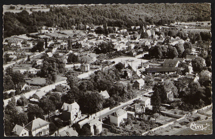 LIMOURS.- Vue aérienne (côté Nord) [1950-1960]. 