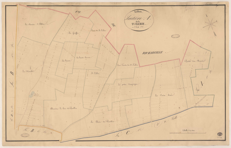 AUTHON-LA-PLAINE. - Section A : Tuilerie (la), 2e feuille. 